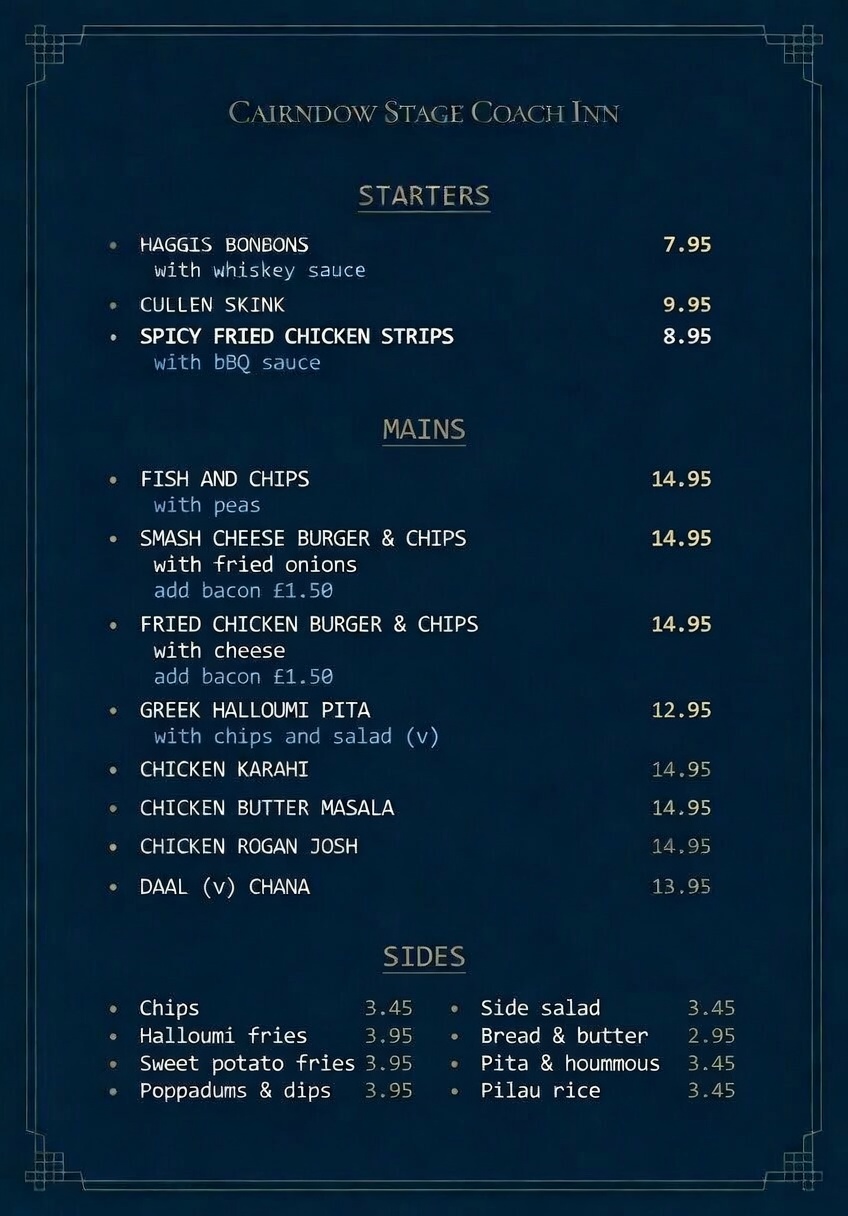 Restaurant Menu